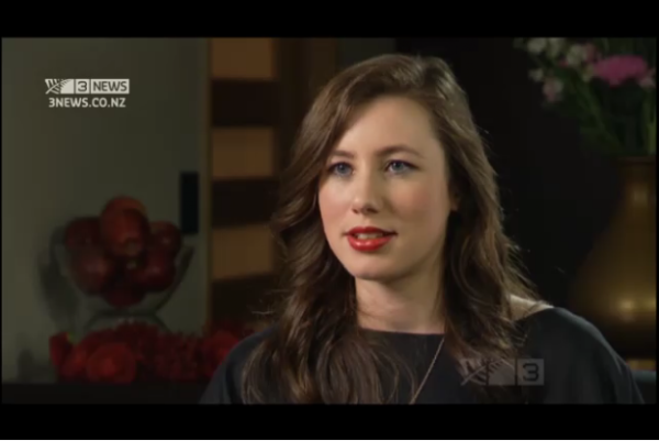 Tania Billingsley, 21, interviewed on NZ television